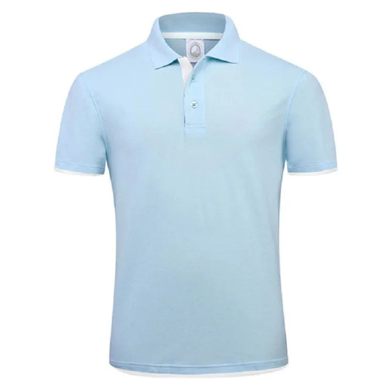 Men'S T-Shirt Summer Classic Cotton Short Sleeve Tee Shirt Men Casual Solid Tshirts Tops Male Business Golf T Shits Camisa Tops