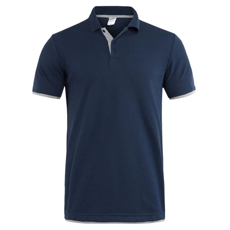 Men'S T-Shirt Summer Classic Cotton Short Sleeve Tee Shirt Men Casual Solid Tshirts Tops Male Business Golf T Shits Camisa Tops