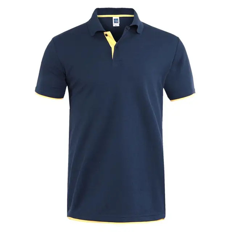Men'S T-Shirt Summer Classic Cotton Short Sleeve Tee Shirt Men Casual Solid Tshirts Tops Male Business Golf T Shits Camisa Tops