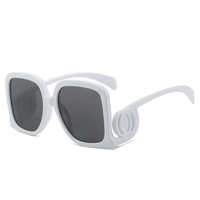 Fashion Gradient Oversized Sunglasses Women Unique Designed Frame Sun Glasses Vintage Trend Casual High Quality Chic Street Wear