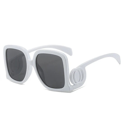 Fashion Gradient Oversized Sunglasses Women Unique Designed Frame Sun Glasses Vintage Trend Casual High Quality Chic Street Wear