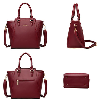 Large Capacity Casual Tote Bag Leather Big Shoulder Crossbody Bags for Women 2021 Simple Female Shopper Bag Designer Handbags
