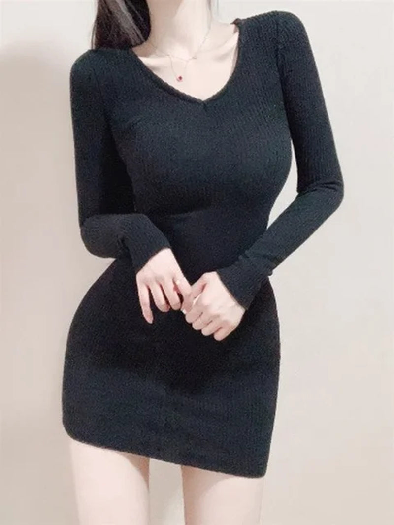 FALL Knitted Mini Women Dress