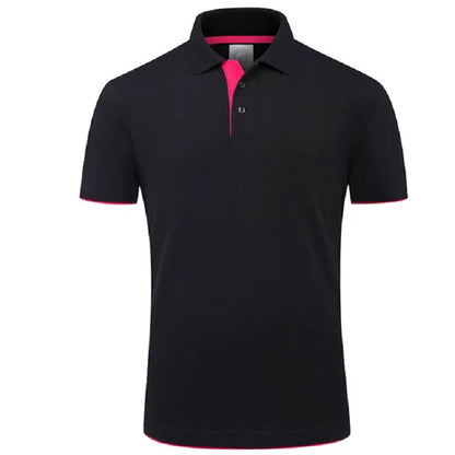 Men'S T-Shirt Summer Classic Cotton Short Sleeve Tee Shirt Men Casual Solid Tshirts Tops Male Business Golf T Shits Camisa Tops