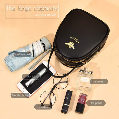 Wangwang Small Crossbody Bags Shoulder Bag for Women Stylish Ladies Messenger Bags Purse and Handbags Wallet 0-Black