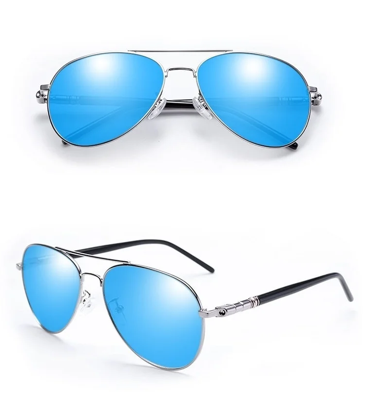 Men's Aviator Polarized Sunglasses - Reach Cruising Altitude In These Sleek Shades