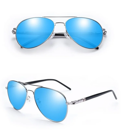 Men's Aviator Polarized Sunglasses - Reach Cruising Altitude In These Sleek Shades