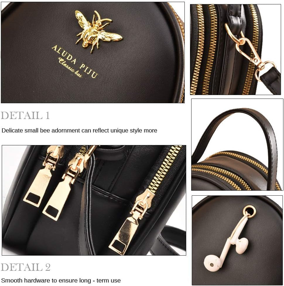 Wangwang Small Crossbody Bags Shoulder Bag for Women Stylish Ladies Messenger Bags Purse and Handbags Wallet 0-Black